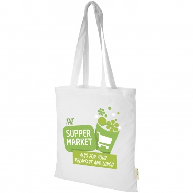 Logo trade promotional merchandise image of: Orissa 140 g/m² organic cotton tote bag 7L