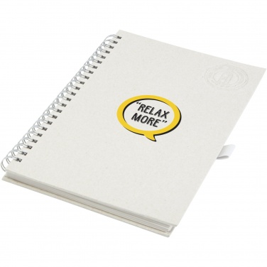 Logo trade promotional products image of: Dairy Dream A5 size reference recycled milk cartons spiral notebook