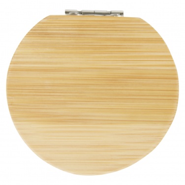 Logo trade promotional merchandise picture of: Afrodit bamboo pocket mirror