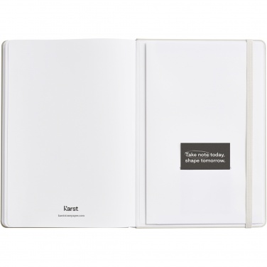 Logo trade advertising products picture of: Karst® A5 stone paper hardcover notebook - lined