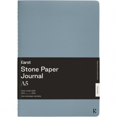 Logotrade promotional merchandise photo of: Karst® A5 stone paper journal twin pack