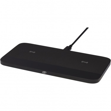 Logo trade promotional items picture of: Hybrid 15W premium dual wireless charging pad