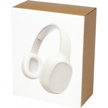 Logo trade promotional gifts picture of: Riff wheat straw Bluetooth® headphones with microphone