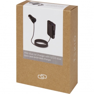Logotrade promotional items photo of: Pilot dual car charger with QC 3.0 dual back seat extended charger