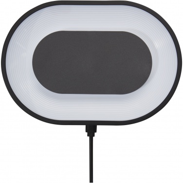 Logo trade corporate gifts picture of: Ray wireless charging pad with RGB mood light