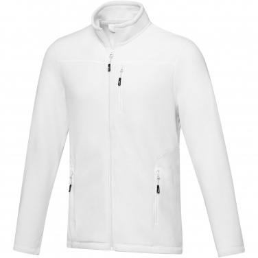 Logo trade promotional gifts picture of: Amber men's GRS recycled full zip fleece jacket