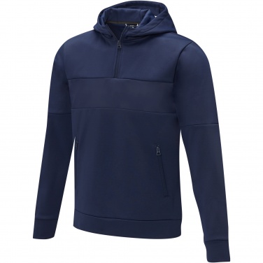 Logo trade promotional giveaways picture of: Sayan men's half zip anorak hooded sweater