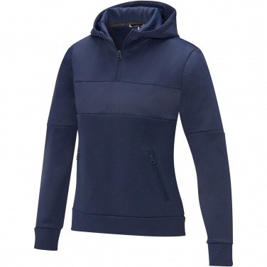 Logotrade promotional gift image of: Sayan women's half zip anorak hooded sweater
