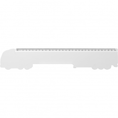 Logo trade corporate gifts image of: Tait 30cm lorry-shaped recycled plastic ruler
