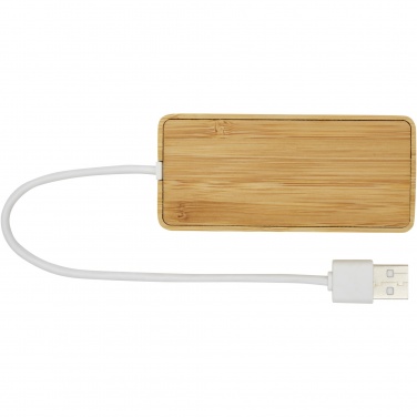 Logo trade promotional merchandise photo of: Tapas bamboo USB hub