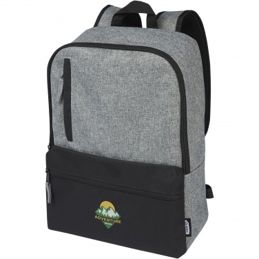 Logo trade business gift photo of: Reclaim 15" GRS recycled two-tone laptop backpack 14L