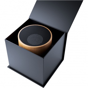 Logo trade promotional products picture of: SCX.design S27 3W wooden ring speaker