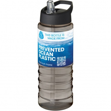 Logo trade promotional merchandise picture of: H2O Active® Eco Treble 750 ml spout lid sport bottle 