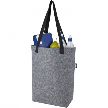 Logotrade promotional item picture of: Felta GRS recycled felt tote bag with wide bottom 12L