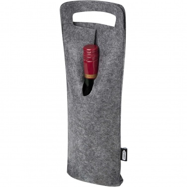 Logo trade corporate gifts picture of: Felta 75 cl GRS recycled felt wine bag