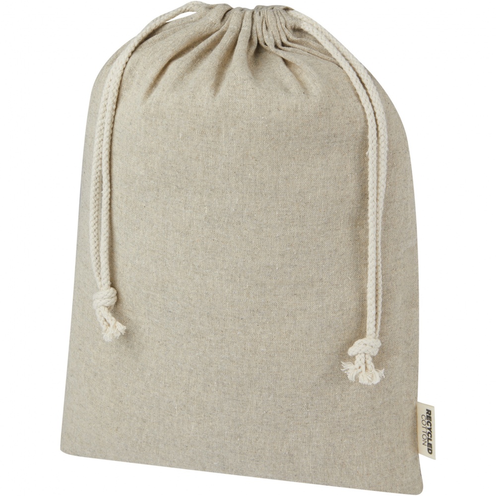 Logotrade promotional giveaway picture of: Pheebs 150 g/m² GRS recycled cotton gift bag large 4L