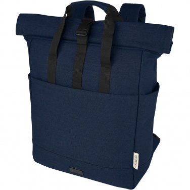 Logotrade promotional giveaways photo of: Joey 15” GRS recycled canvas rolltop laptop backpack 15L