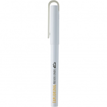 Logo trade advertising product photo of: Mauna recycled PET gel rollerball pen