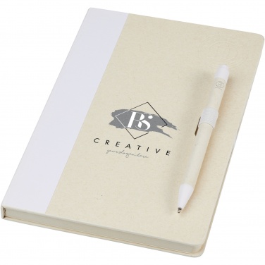 Logotrade business gifts photo of: Dairy Dream A5 size reference recycled milk cartons notebook and ballpoint pen set
