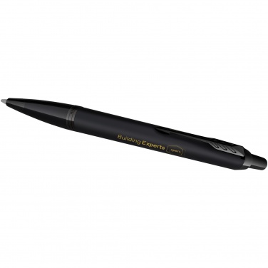 Logo trade advertising products picture of: Parker IM achromatic ballpoint and rollerball pen set with gift box