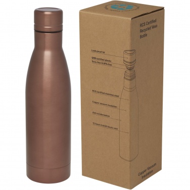 Logotrade promotional product picture of: Vasa 500 ml RCS certified recycled stainless steel copper vacuum insulated bottle