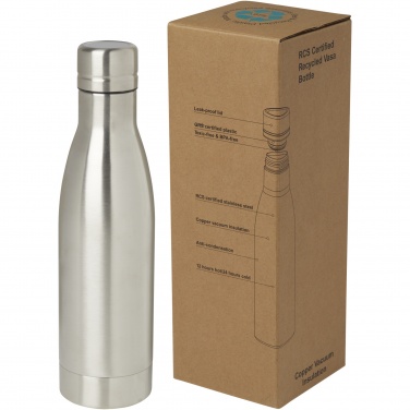 Logotrade corporate gift image of: Vasa 500 ml RCS certified recycled stainless steel copper vacuum insulated bottle