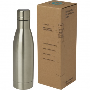 Logotrade business gift image of: Vasa 500 ml RCS certified recycled stainless steel copper vacuum insulated bottle