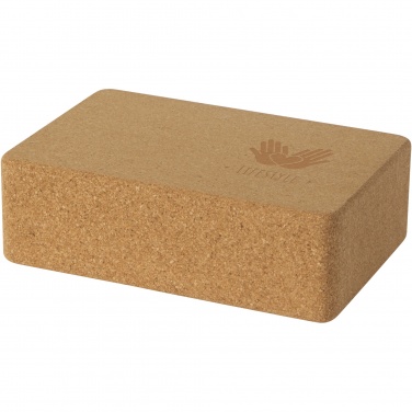 Logotrade promotional items photo of: Trikona cork yoga brick