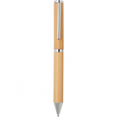 Logotrade promotional giveaway picture of: Apolys bamboo ballpoint and rollerball pen gift set 