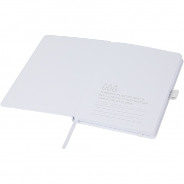 Logo trade promotional gifts image of: Thalaasa ocean-bound plastic hardcover notebook