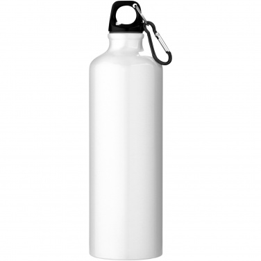 Logo trade promotional gifts picture of: Oregon 770 ml RCS certified recycled aluminium water bottle with carabiner
