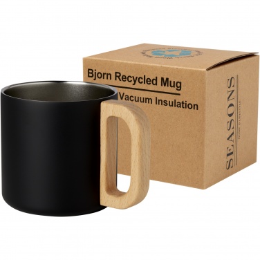Logo trade promotional items image of: Bjorn 360 ml RCS certified recycled stainless steel mug with copper vacuum insulation