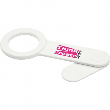 Logo trade promotional products image of: Hook recycled plastic desktop phone holder
