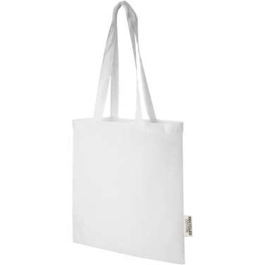 Logotrade promotional merchandise picture of: Madras 140 g/m2 GRS recycled cotton tote bag 7L