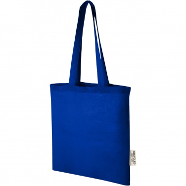 Logotrade promotional merchandise picture of: Madras 140 g/m2 GRS recycled cotton tote bag 7L