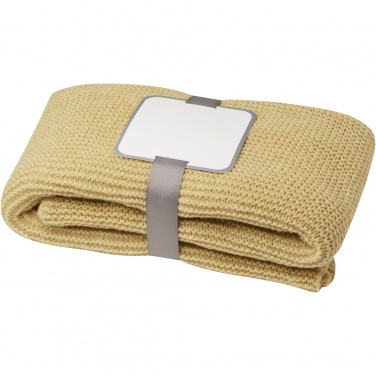Logo trade corporate gift photo of: Suzy 150 x 120 cm GRS polyester knitted blanket