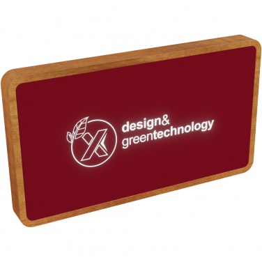 Logo trade promotional products image of: SCX.design P36 5000 mAh light-up wireless power bank