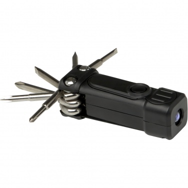 Logotrade promotional gift picture of: Octo 8-in-1 RCS recycled plastic screwdriver set with torch