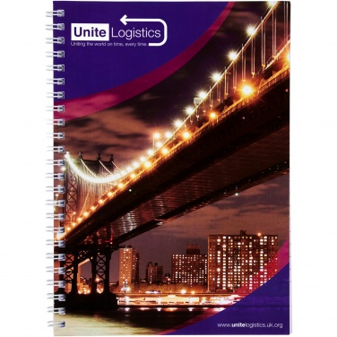 Logotrade business gift image of: Desk-Mate® A5 spiral notebook with printed back cover