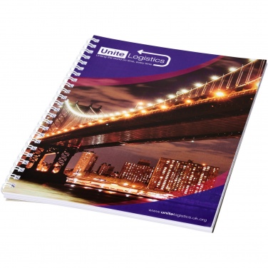Logotrade promotional gift picture of: Desk-Mate® A5 spiral notebook with printed back cover
