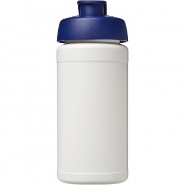 Logo trade promotional products image of: Baseline 500 ml recycled sport bottle with flip lid