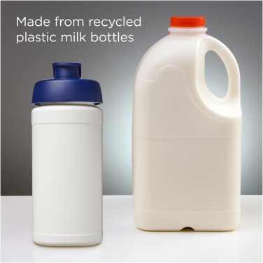 Logotrade corporate gift image of: Baseline 500 ml recycled sport bottle with flip lid