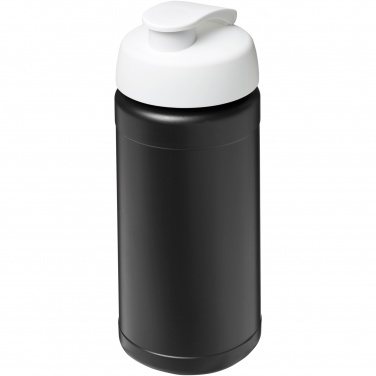 Logo trade promotional giveaway photo of: Baseline 500 ml recycled sport bottle with flip lid