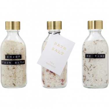 Logo trade promotional giveaways image of: Wellmark Just Relax 3-piece 200 ml bath salt gift set