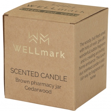 Logo trade promotional items picture of: Wellmark Let's Get Cozy 650 g scented candle - cedar wood fragrance