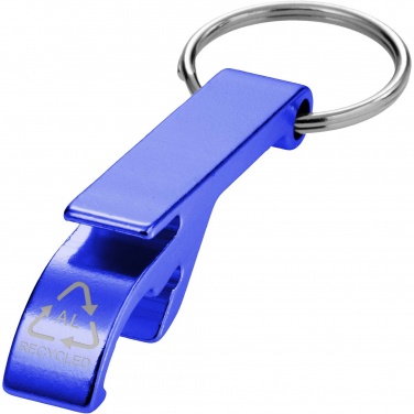Logotrade promotional items photo of: Tao RCS recycled aluminium bottle and can opener with keychain 