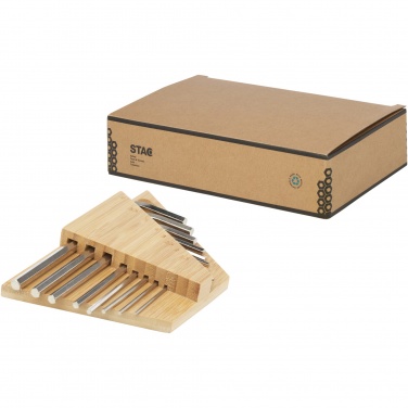 Logo trade corporate gifts picture of: Allen bamboo hex key tool set