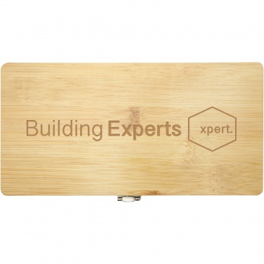 Logo trade promotional giveaway photo of: Rivet 19-piece bamboo/recycled plastic tool set