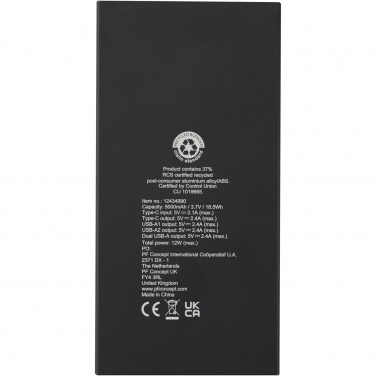 Logotrade business gifts photo of: Connect 5000 mAh recycled aluminium power bank 