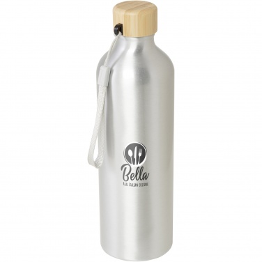 Logo trade promotional gifts image of: Malpeza 770 ml RCS certified recycled aluminium water bottle